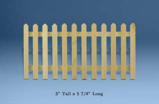 Dollhouse Miniature Wooden Fence #AF3044  