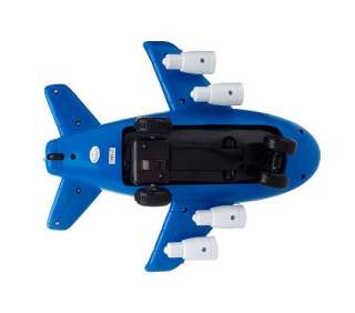Jumbo Jet Airplane Motion Control RC Plane w/ Steering Wheel Remote 