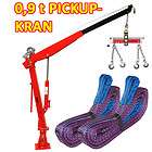 Pickup Kran 900 kg mit Seilwinde Balancer 2 Hebebänder