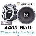Alphasonik 4400 Watt High End SPL Audio Subwoofer 30cm 