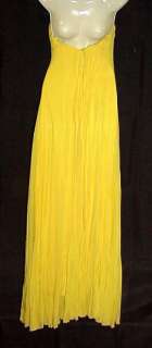 VINTAGE HALTER EVENING GOWN SILK CREPE GOLD COLLECTION  