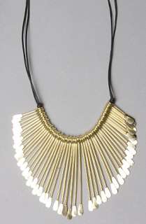 Accessories Boutique The Metal Paddle Necklace in Gold  Karmaloop 