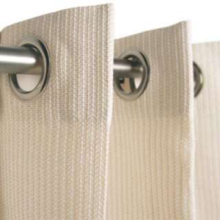   Pebble Exterior Grommet Top Shear Curtain 454753 at The Home Depot