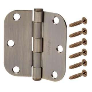 Everbilt 3 in. Antique Brass Hinge 16132 at The Home Depot