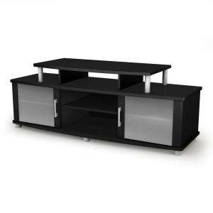   Furniture City Life Pure Black TV Stand 4270601 at The Home Depot