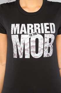 Married to the Mob The Stamp Logo Tee in Black  Karmaloop 