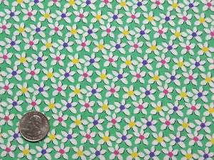 Floral Print Green Joan Pace Baker Cotton Fabric (N3)  