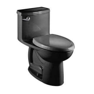 American Standard Compact Cadet 3 1 Piece Elongated Toilet in Black 