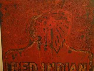 EXTREMELY RARE 1920S RED INDIAN GASOLINE LUBSTER OIL DISPENSER *NEVER 