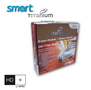 Class A Smart Titanium 30 m SAT Kabel 110dB HDTV 30m  