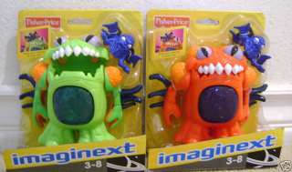 FISHER PRICE IMAGINEXT SPACE ALIENS RED & GREEN *NEW*  