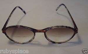 00 Reading Glasses (Bifocal) Brown Tortoise Style 739  