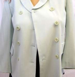 New Womens Light Green Tahari Button Up Suit Jacket $180 MSRP Petite 
