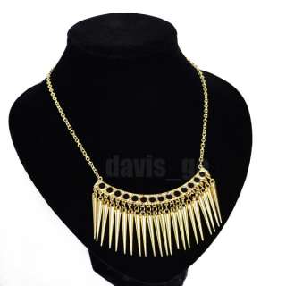 Hot new Sell!!! Fashion Spike pendant short necklace EJN  