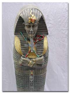 ÄGYPTISCHE FIGUR ÄGYPTEN STATUE SARKOPHAG SKULPTUR NEU  