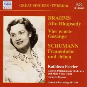   Kathleen Ferrier, Clemens Krauss, Brahms, Schumann  Musik