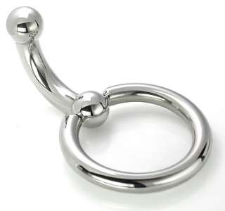 Any Gauge Bent Barbell with Slave DoorKnocker Ring  