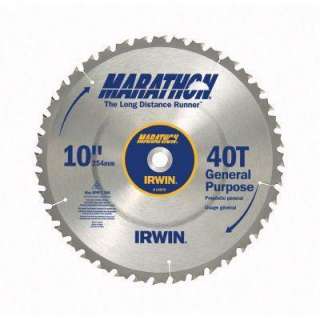 Irwin 10 In. /40T Marathon Miter & Table Saw Blade 14070 at The Home 