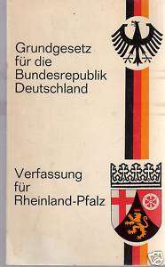 Grundgesetz für die BRD, Verfassung für Rheinland Pfalz  