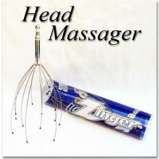 ZINGER Stainless Head Massager Stimulator Stress Relief  