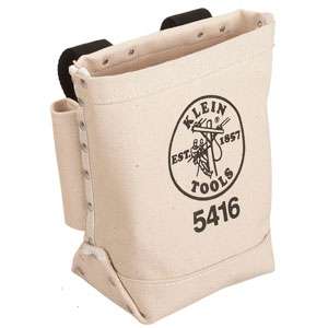 No. 4 canvas with double bottom. Bolt bag with bull pin loop on each 