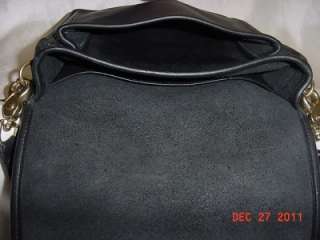   Leather Willis Purse Shoulder Bag Handbag Brief with Brass Hardware
