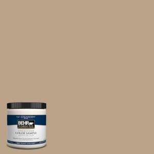 BEHR Premium Plus 8 oz. Harvest Brown Interior/Exterior Paint Tester 