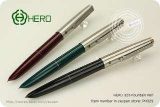 6X Vintage Style HERO 329 Fountain Pens Extra Fine Nib  