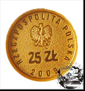 Poland 25 zloty 2009 Certified PR70 Gold #0341  