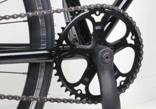 NEW 54cm Track Fixed Gear Bike Fixie Single Speed Road Bicycle   Black 