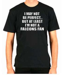 SAINTS HATE FALCONS PERFECT FOOTBALL SHIRT NEW ORLEANS  