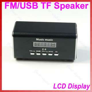   Radio Music Player Speaker Micro SD/TF Card For MP3 ipod PC BK  