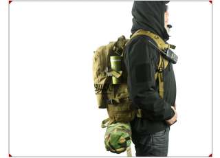 Military Camping Hiking Travel transport MOLLE Bag Backpack Black 