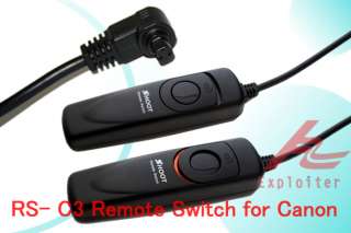 Remote Cord for Canon EOS 5D 20D 30D 40D 50D 1Ds 1D Mark II N RS 80N3