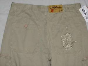 MISKEEN ORIGINALS Cargo Twill Pants Size 34 X 32 NWT  