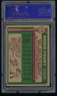 1976 Topps Robin Yount #316 PSA 9 MINT (PWCC)  