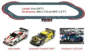 SCX Slot Car 1\32 Scale Digital Track Set GT #D10010 w/ 3 cars,Over 18 