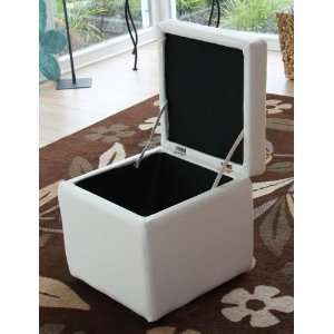 Hocker Sitzwürfel Sitzhocker + Aufbewahrungsbox Kitzbühl weiß 
