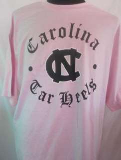 UNC CAROLINA TAR HEELS Tarheels Mens Pink T Shirt NWT  