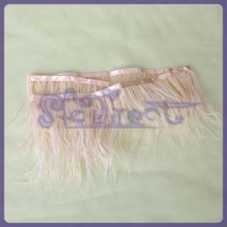 Gorgeous Light Pink OSTRICH Feather Fringe NEW Clothes Bags Decor 