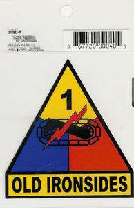 1st Armored Division Decal   Outside Application  