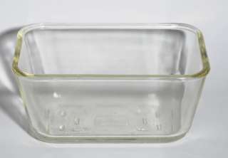 Vintage Glasbake 805 Glass Bread Loaf Dish With Covered Lid 20  