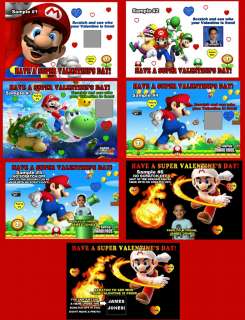 SUPER MARIO VALENTINES DAY CARDS *DISCOUNTS AVALIABLE (SCRATCH OFF 