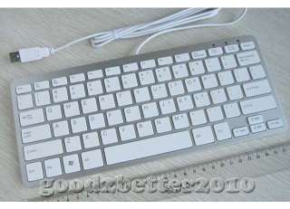 USB 2.0 Sleek Ultra thin Mini Keyboard For Apple and PC  