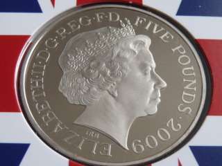 UK 2009 Big Ben proof £5 coin presentation pack Olympic  