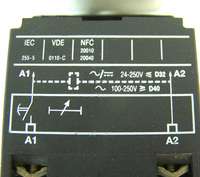 Telemecanique CA2 DN 22 Contactor / LA4 DT 0U  