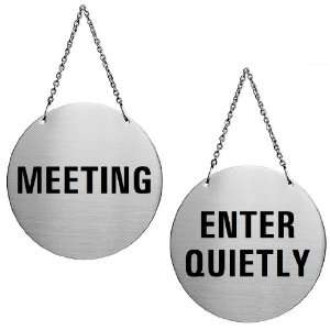  Stainless Steel Turnsign Meeting / Enter Quietly Ø 5.1 