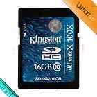 NEW Kingston 16GB Ultimate X 100X Secure Digital SDHC Class 10 SD10G2 