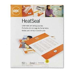  GBC® HeatSeal Laminating Pouches, 3mm, 9 x 11 1/2, 50 per 