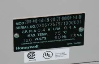 Honeywell Herculine 2000 2001 400 150 126 actuator NEW  
